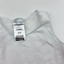 Load image into Gallery viewer, Unisex Bonds, white stretchy singletsuit romper, FUC, size 00,  