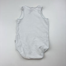 Load image into Gallery viewer, Unisex Bonds, white stretchy singletsuit romper, FUC, size 00,  