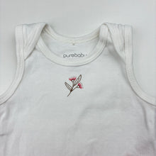 Load image into Gallery viewer, Girls purebaby, organic cotton singletsuit romper, EUC, size 0000,  