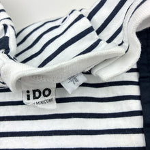 Load image into Gallery viewer, Boys iDO, navy stripe cotton tee / top, EUC, size 0,  