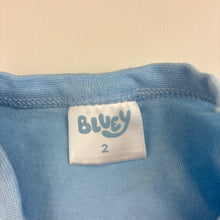 Load image into Gallery viewer, Unisex BLUEY, cotton tee / top, EUC, size 2,  