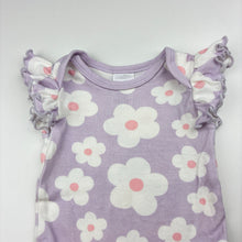 Load image into Gallery viewer, Girls Baby Berry, floral cotton bodysuit / romper, GUC, size 000,  