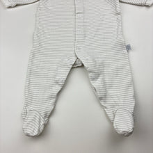 Load image into Gallery viewer, Unisex Marquise, striped cotton coverall / romper, GUC, size 0000,  