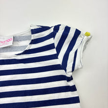 Load image into Gallery viewer, Girls Mango, striped stretchy casual dress, FUC, size 6, L: 55cm