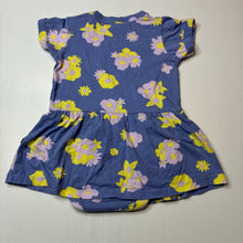 Load image into Gallery viewer, Girls Bonds, floral stretchy romper dress, GUC, size 2,  