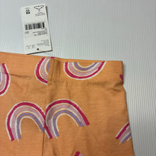 Load image into Gallery viewer, Girls KID, stretchy bike shorts, rainbows, NEW, size 1,  