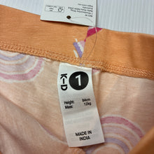 Load image into Gallery viewer, Girls KID, stretchy bike shorts, rainbows, NEW, size 1,  