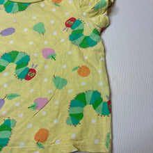 Load image into Gallery viewer, Unisex Eric Carle, Very Hungry Caterpillar cotton tee / top, GUC, size 4,  
