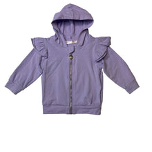 Load image into Gallery viewer, Girls La Sienna Couture, lightweight zip hoodie sweater, pink marks on front, FUC, size 0,  