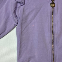 Load image into Gallery viewer, Girls La Sienna Couture, lightweight zip hoodie sweater, pink marks on front, FUC, size 0,  