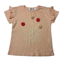 Load image into Gallery viewer, Girls Zara, cotton tee / top, flowers, EUC, size 2-3,  