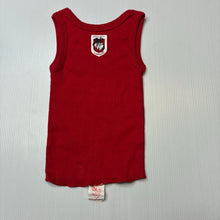 Load image into Gallery viewer, Unisex NRL Mascots, St George Dragons cotton singlet top, GUC, size 00,  