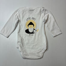 Load image into Gallery viewer, Unisex Catholic Apparel, stretchy bodysuit / romper, EUC, size 0,  