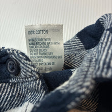 Load image into Gallery viewer, Boys Anko, checked flannel cotton long sleeve shirt, EUC, size 2,  