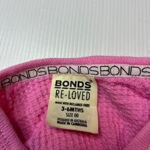 Load image into Gallery viewer, Girls Bonds, RE-LOVED waffle cotton zip coverall / romper, GUC, size 00,  