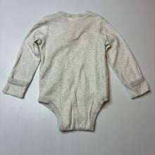 Load image into Gallery viewer, Unisex Sprout, soft feel embroidered cotton romper, EUC, size 0,  