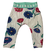Load image into Gallery viewer, Girls Bonds, floral stretchy leggings / bottoms, GUC, size 000,  