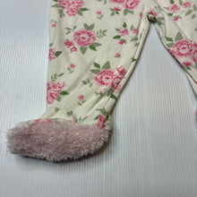 Load image into Gallery viewer, Girls Little Beginnings, floral cotton, fleece footed leggings / bottoms, EUC, size 0,  