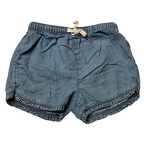 Load image into Gallery viewer, Girls Dymples, blue chambray cotton shorts, elasticated, GUC, size 1,  