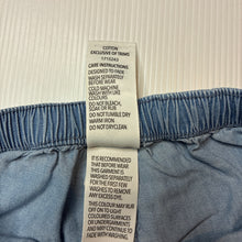 Load image into Gallery viewer, Girls Dymples, blue chambray cotton shorts, elasticated, GUC, size 1,  