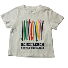 Load image into Gallery viewer, Unisex BETWEEN THE FLAGS, cotton tee / top, Bondi, EUC, size 0,  
