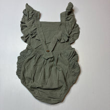 Load image into Gallery viewer, Girls khaki, cotton summer romper, EUC, size 2,  