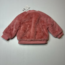 Load image into Gallery viewer, Girls Anko, lined pink faux fur jacket / coat, NEW, size 1,  