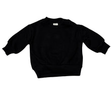 Load image into Gallery viewer, Unisex Baby Berry, black fleece lined sweater / jumper, EUC, size 0,  