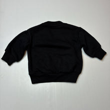 Load image into Gallery viewer, Unisex Baby Berry, black fleece lined sweater / jumper, EUC, size 0,  