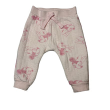 Load image into Gallery viewer, Girls Disney, Minnie Mouse quilted cotton track pants, elasticated, EUC, size 0,  