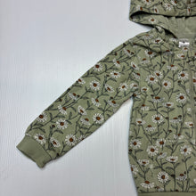 Load image into Gallery viewer, Girls Target, floral fleece lined zip hoodie sweater, EUC, size 2,  