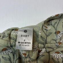 Load image into Gallery viewer, Girls Target, floral fleece lined zip hoodie sweater, EUC, size 2,  
