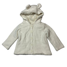 Load image into Gallery viewer, Unisex Target, fleece lined knitted hooded cardigan, EUC, size 0,  
