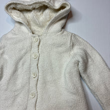Load image into Gallery viewer, Unisex Target, fleece lined knitted hooded cardigan, EUC, size 0,  
