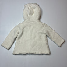 Load image into Gallery viewer, Unisex Target, fleece lined knitted hooded cardigan, EUC, size 0,  