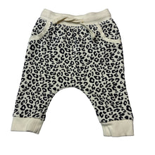 Load image into Gallery viewer, Unisex Baby Berry, animal print fleece lined pants / bottoms, elasticated, EUC, size 000,  