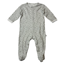 Load image into Gallery viewer, Unisex Marquise, grey &amp; white cotton coverall / romper, EUC, size 00,  