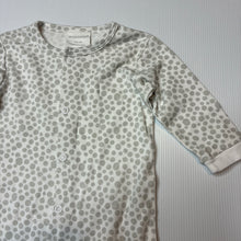 Load image into Gallery viewer, Unisex Marquise, grey &amp; white cotton coverall / romper, EUC, size 00,  