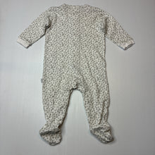 Load image into Gallery viewer, Unisex Marquise, grey &amp; white cotton coverall / romper, EUC, size 00,  