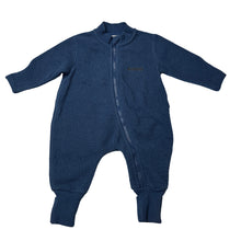 Load image into Gallery viewer, Unisex Bonds, blue teddy fleece zippy coverall / romper, GUC, size 000,  