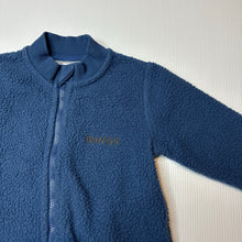 Load image into Gallery viewer, Unisex Bonds, blue teddy fleece zippy coverall / romper, GUC, size 000,  