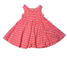 Load image into Gallery viewer, Girls Zara, striped soft feel summer dress, EUC, size 0, L: 36cm