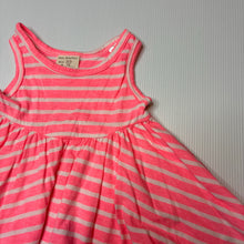 Load image into Gallery viewer, Girls Zara, striped soft feel summer dress, EUC, size 0, L: 36cm