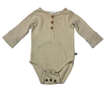 Load image into Gallery viewer, Boys Jack &amp; Milly, ribbed organic cotton blend henley romper, light  mark on chest, FUC, size 000,  