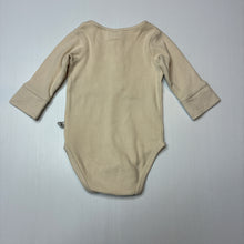 Load image into Gallery viewer, Boys Jack &amp; Milly, ribbed organic cotton blend henley romper, light  mark on chest, FUC, size 000,  