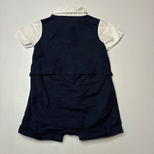 Load image into Gallery viewer, Boys Origami, all-in-one cotton / linen romper / outfit, EUC, size 1,  