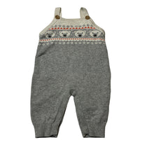 Load image into Gallery viewer, Unisex purebaby, organic cotton / wool knit overalls, GUC, size 000,  