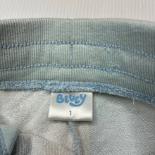 Load image into Gallery viewer, Unisex BLUEY, track pants / bottoms, elasticated, EUC, size 1,  