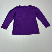 Load image into Gallery viewer, Unisex The Wiggles, purple cotton long sleeve tee / top, wash fade, FUC, size 2,  