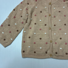 Load image into Gallery viewer, Girls H&amp;M, knitted cotton cardigan, EUC, size 1,  